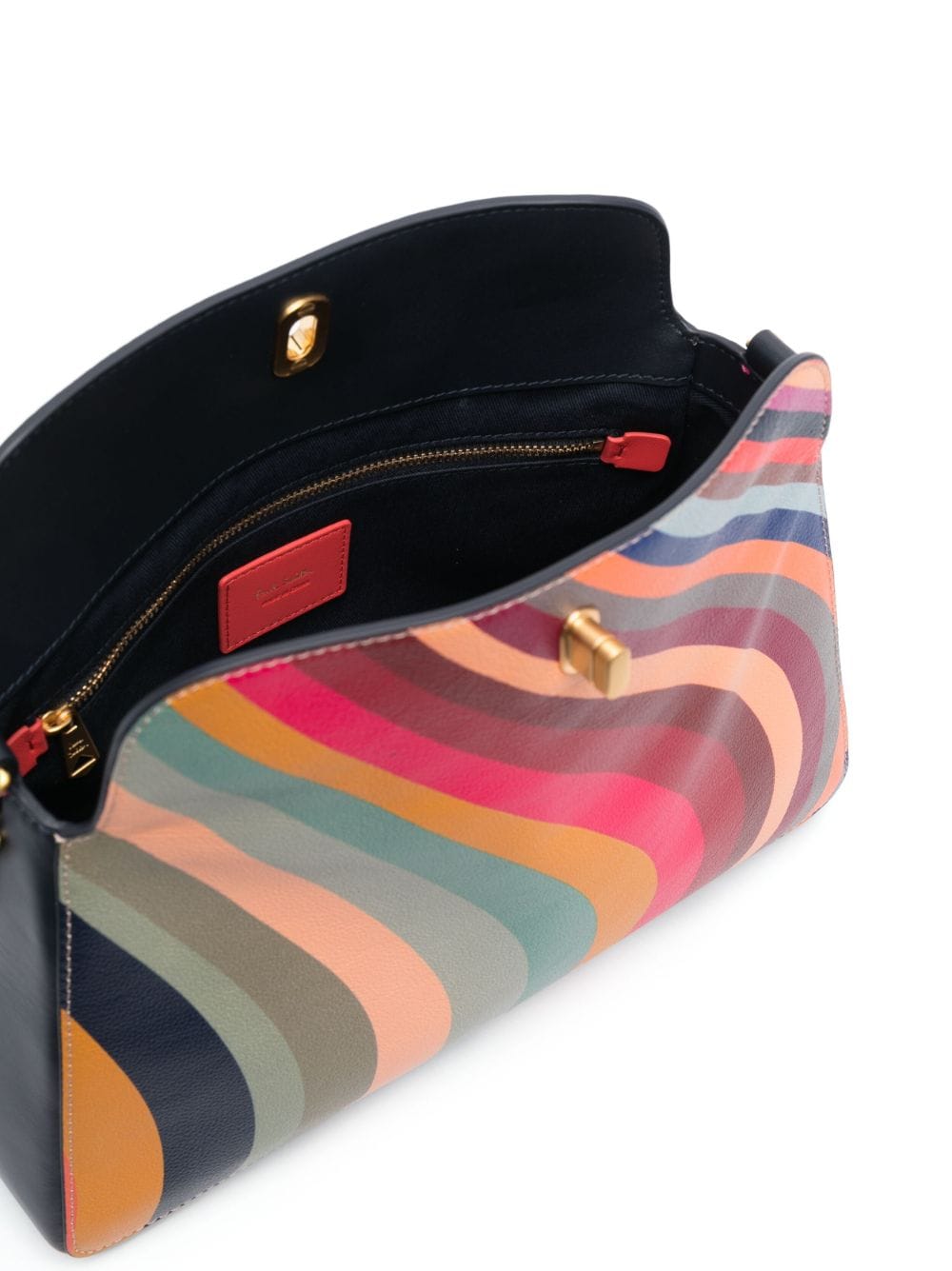 Paul Smith PAUL SMITH- Swirl Leather Shoulder Bag