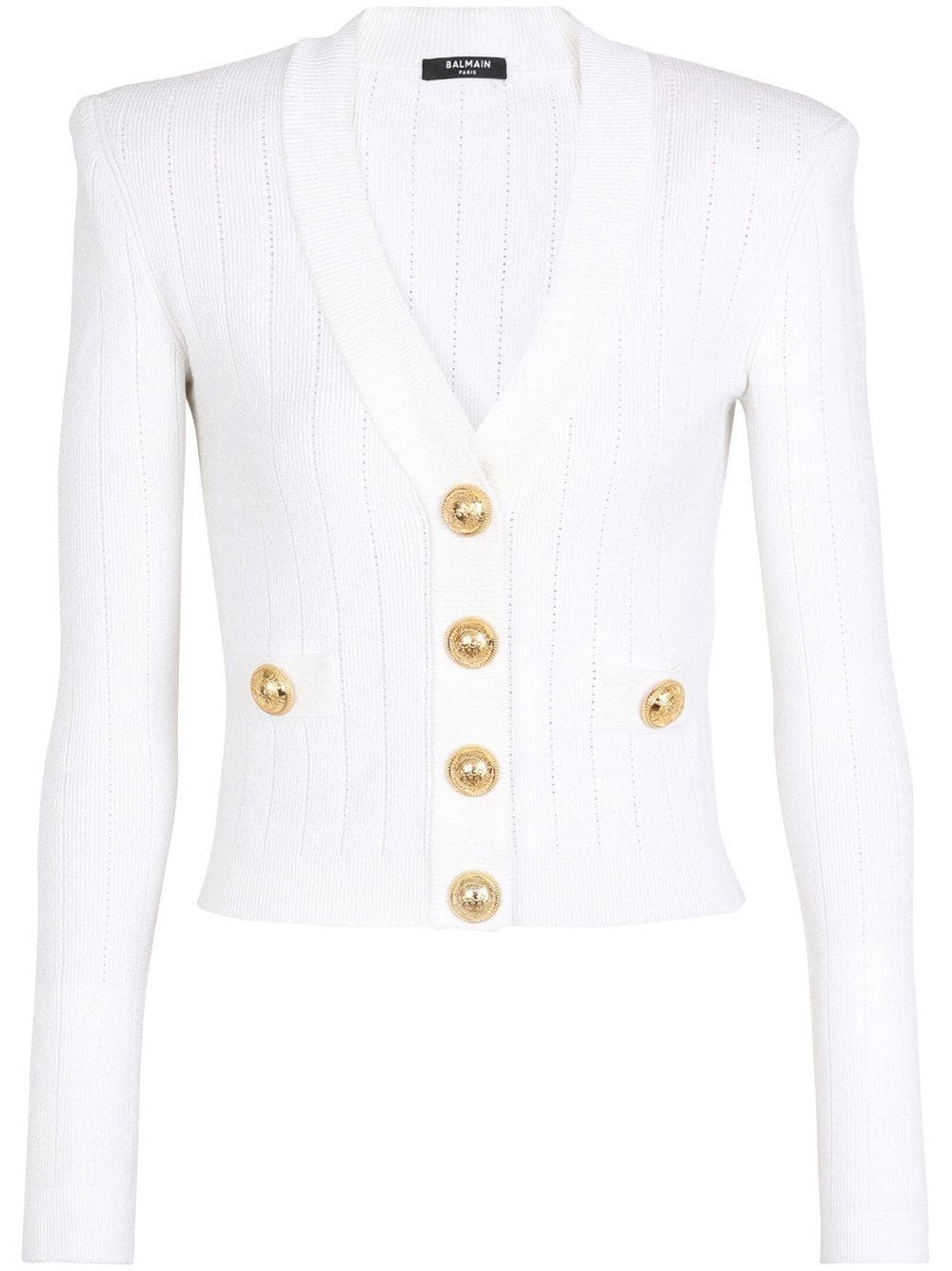 Balmain BALMAIN- Buttoned V-necked Cardigan