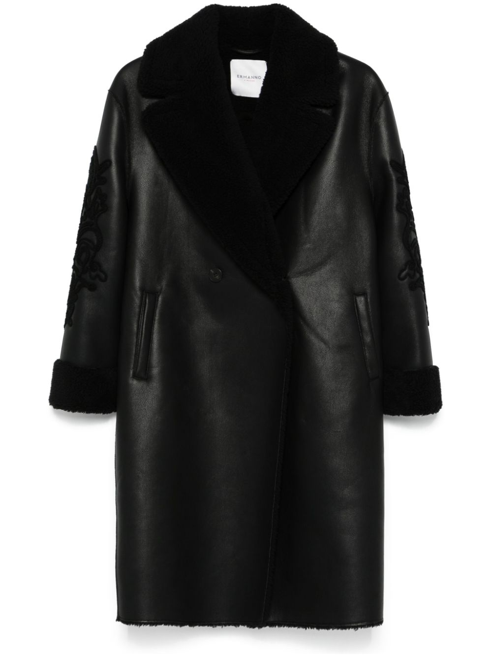 Ermanno ERMANNO- Faux Fur Midi Coat