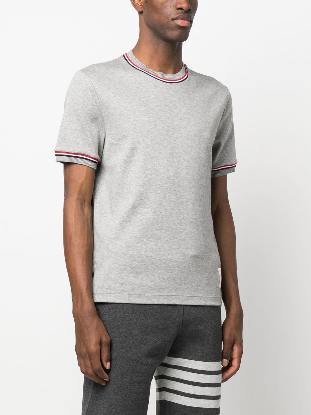 Thom Browne THOM BROWNE- Rwb Motif Cotton T-shirt