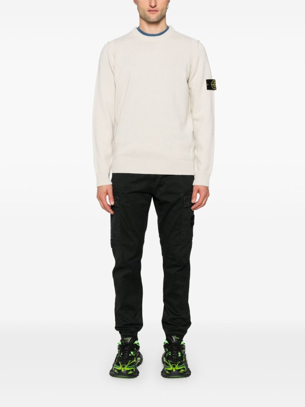 Stone Island STONE ISLAND- Wool Crewneck Sweater