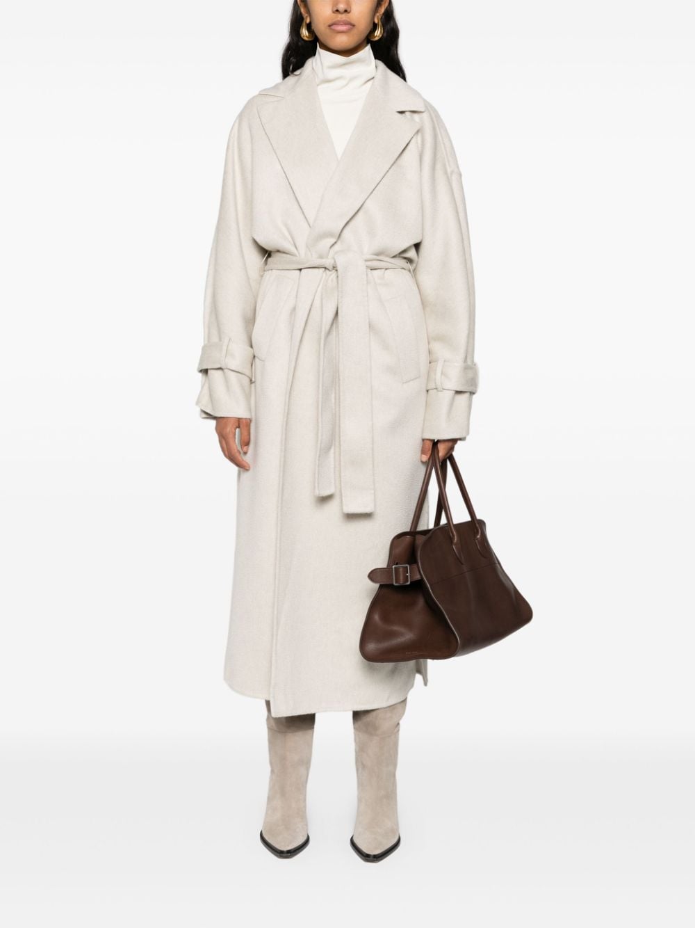 Brunello Cucinelli BRUNELLO CUCINELLI- Cashmere Belted Coat