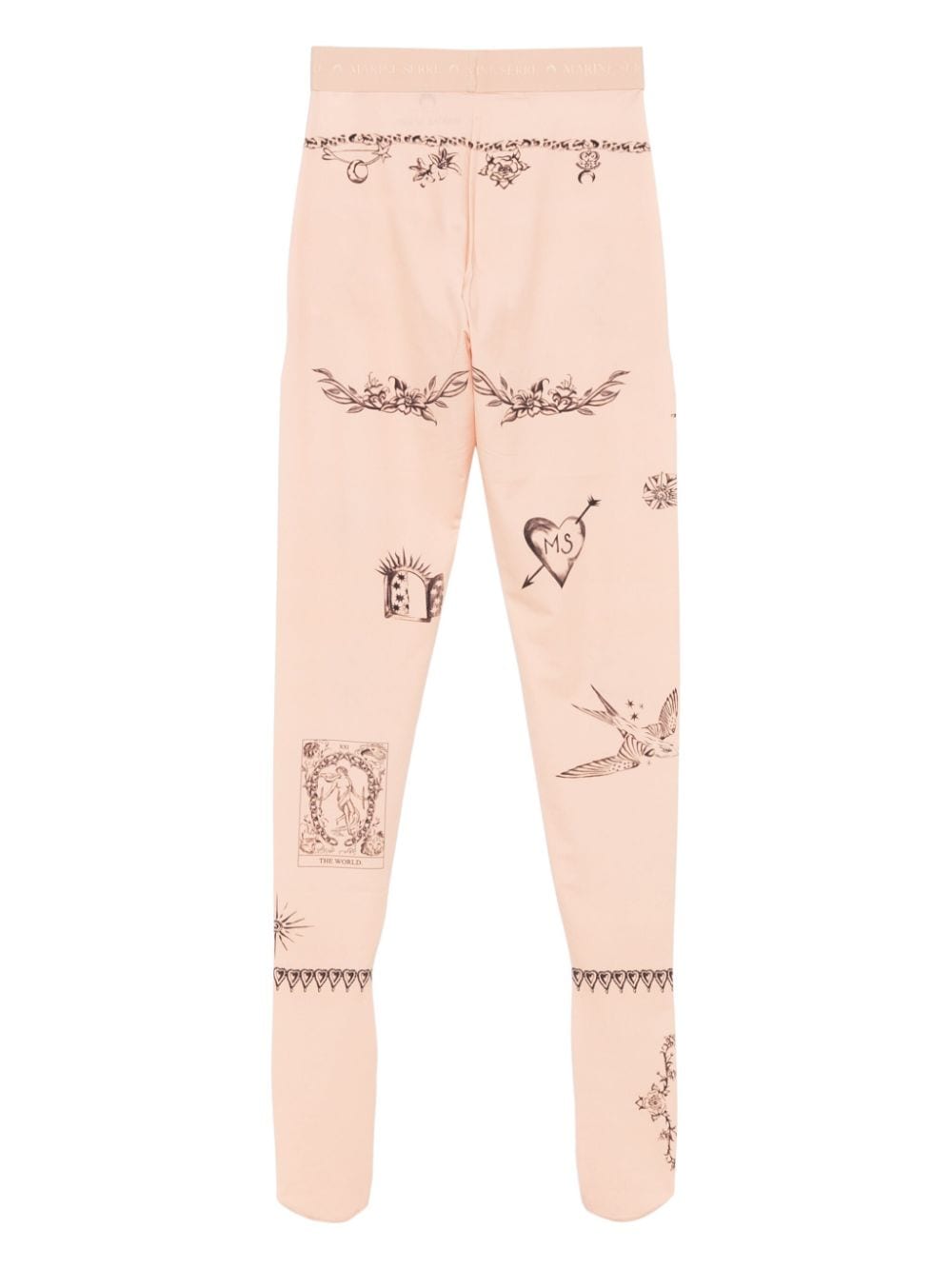 Marine Serre MARINE SERRE- Tattoo Print Leggings