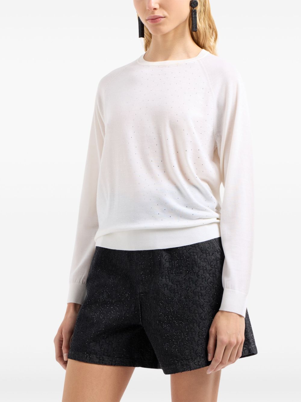 Emporio Armani EMPORIO ARMANI- Wool Crewneck Sweater