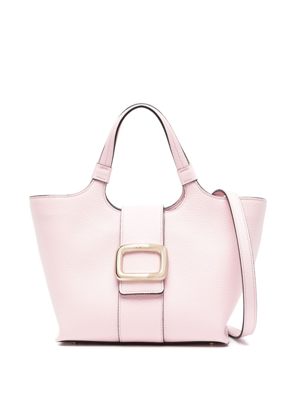 Roger Vivier ROGER VIVIER- Grand Vivier Choc Mini Leather Tote Bag