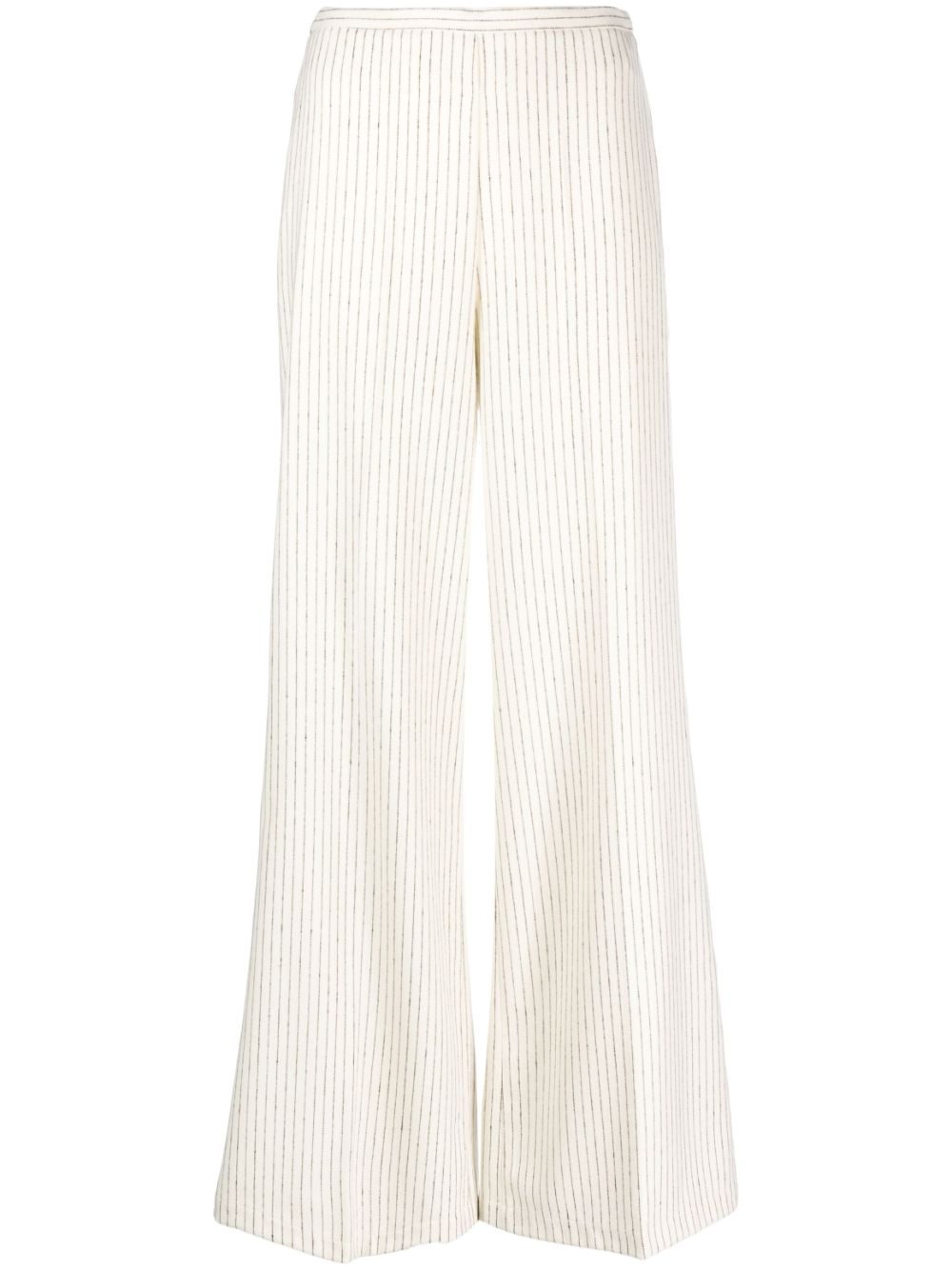 Forte Forte FORTE FORTE- Pinstripe Flannel Wide Leg Trousers