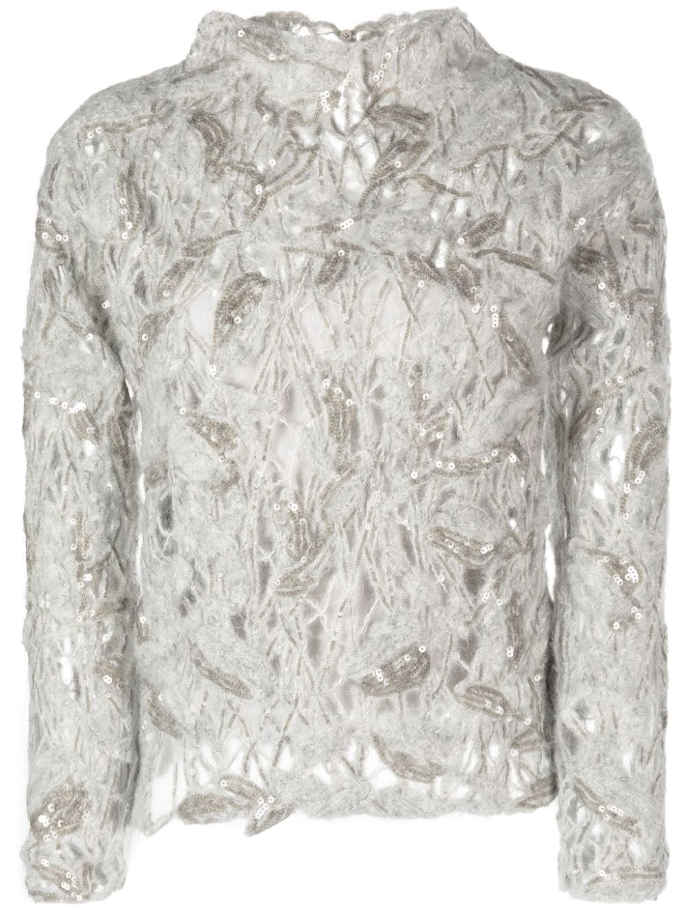 Brunello Cucinelli BRUNELLO CUCINELLI- Embroidered Wool Sweater