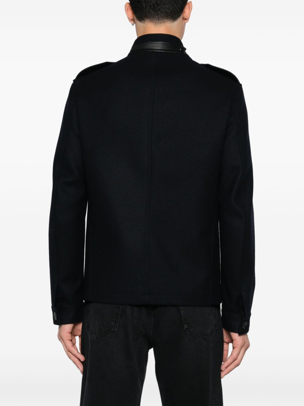 Tom Ford TOM FORD- Japanese Light Felt Stand Collar Overshirt