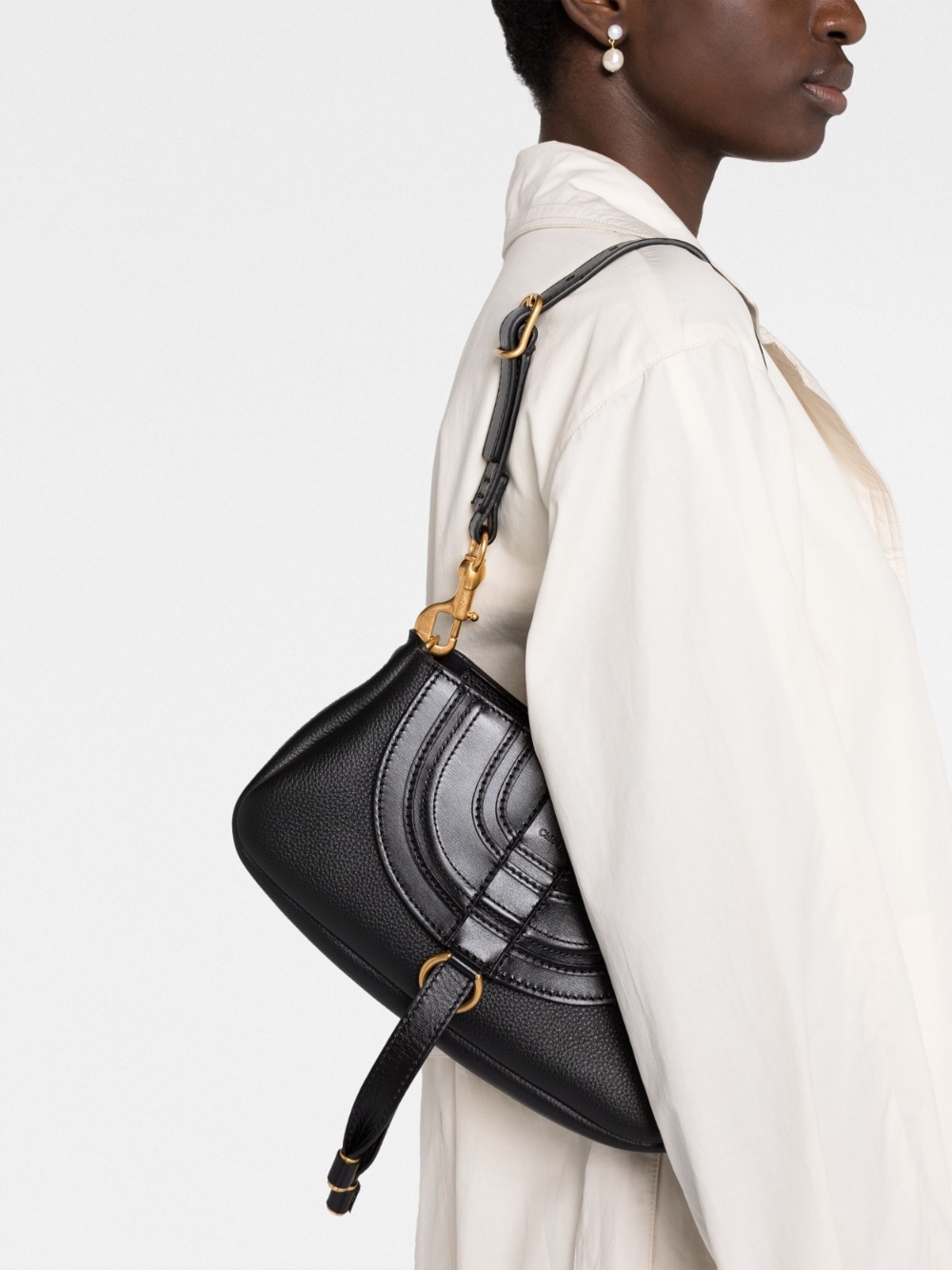 Chloé CHLOÉ- Marcie Leather Shoulder Bag