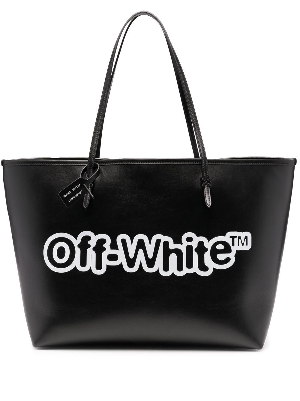 OFF-WHITE OFF-WHITE- Day Off Leather Shopping Bag