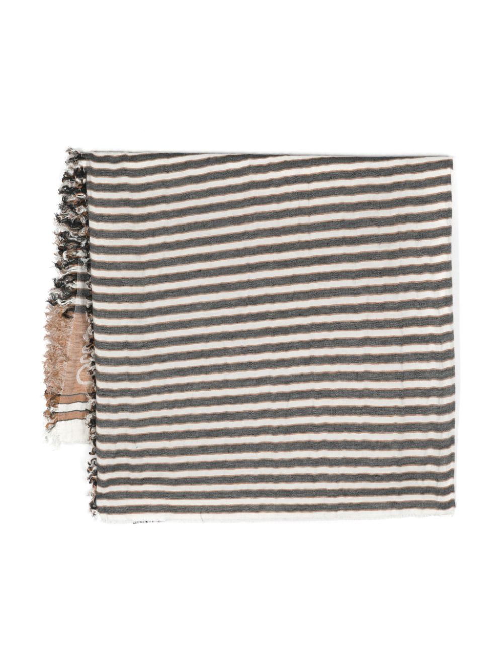 Loewe Paula's Ibiza LOEWE PAULA'S IBIZA- Striped Linen And Cotton Blend Scarf