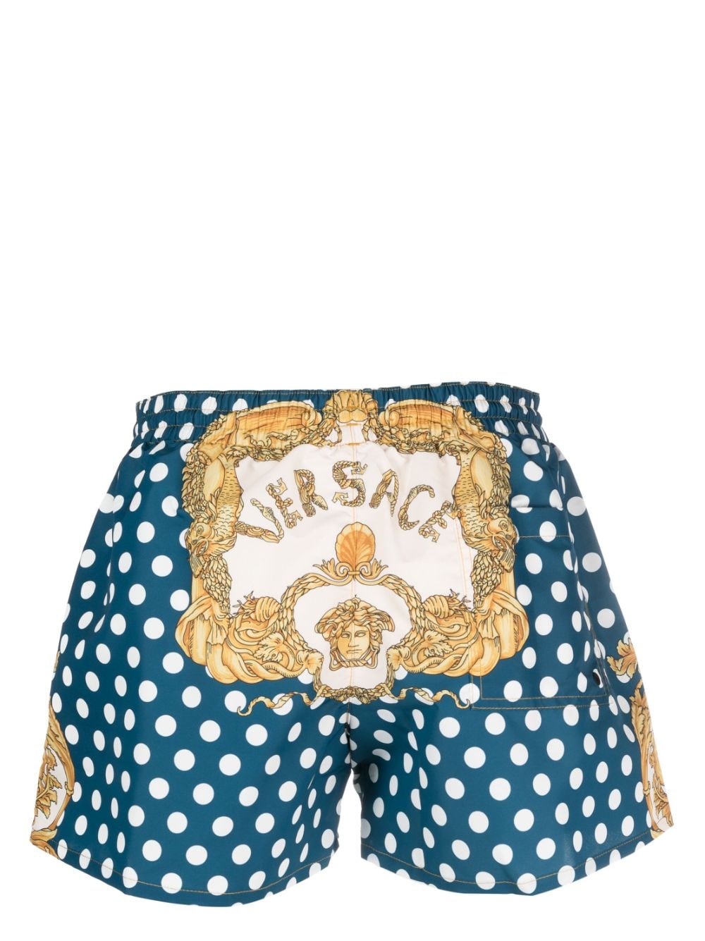 Versace La Vacanza VERSACE LA VACANZA- Logo All Over Swim Shorts