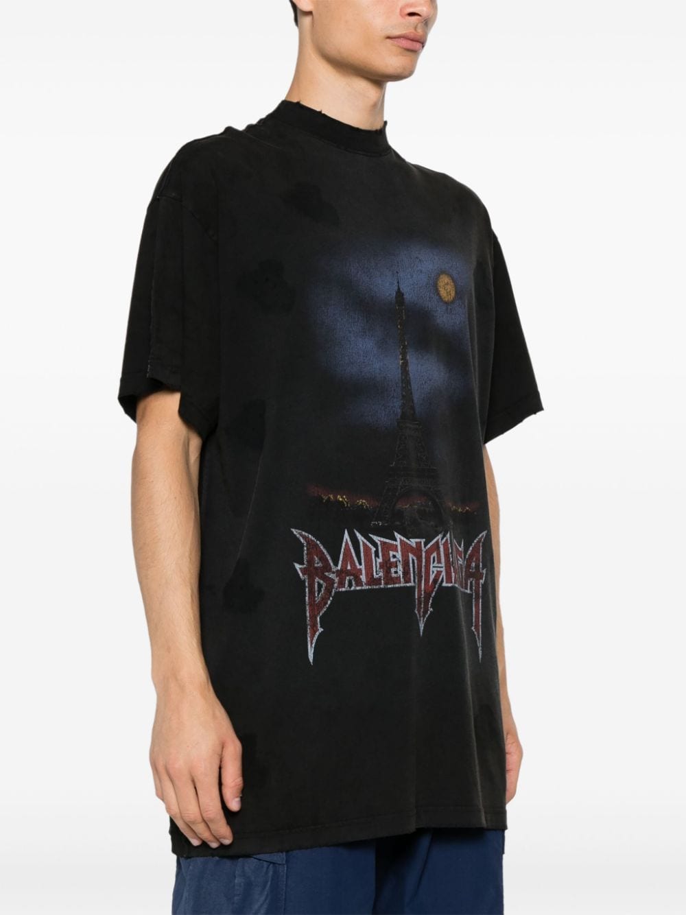 Balenciaga BALENCIAGA- Paris Moon Oversized T-shirt