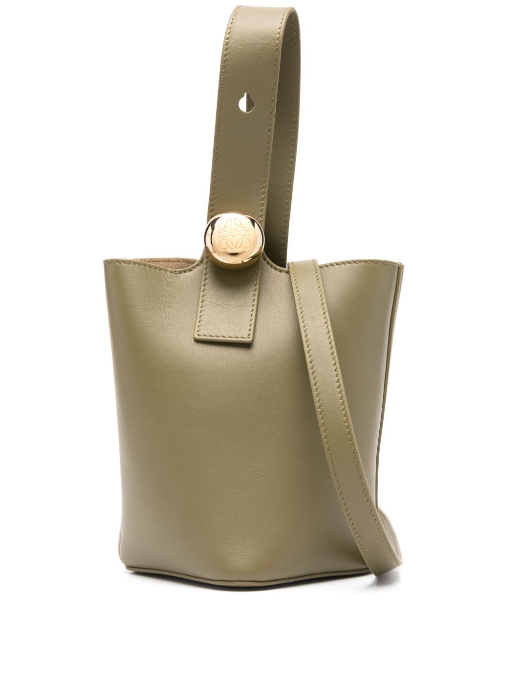 Loewe LOEWE- Pebble Mini Leather Bucket Bag