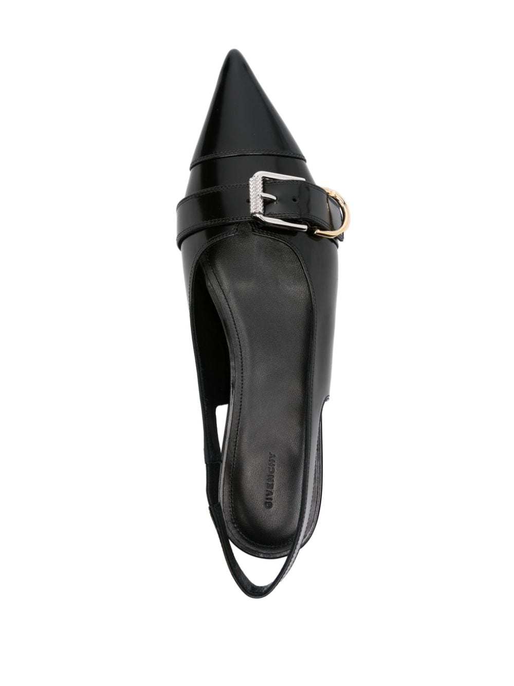 Givenchy GIVENCHY- Voyou Leather Slingback Flats