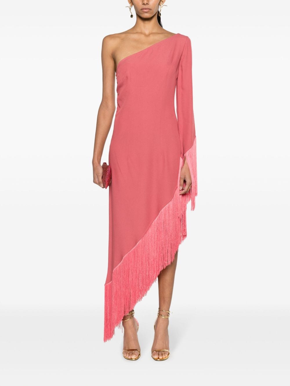 Taller Marmo TALLER MARMO- Aventador Fringed Crêpe Long Dress