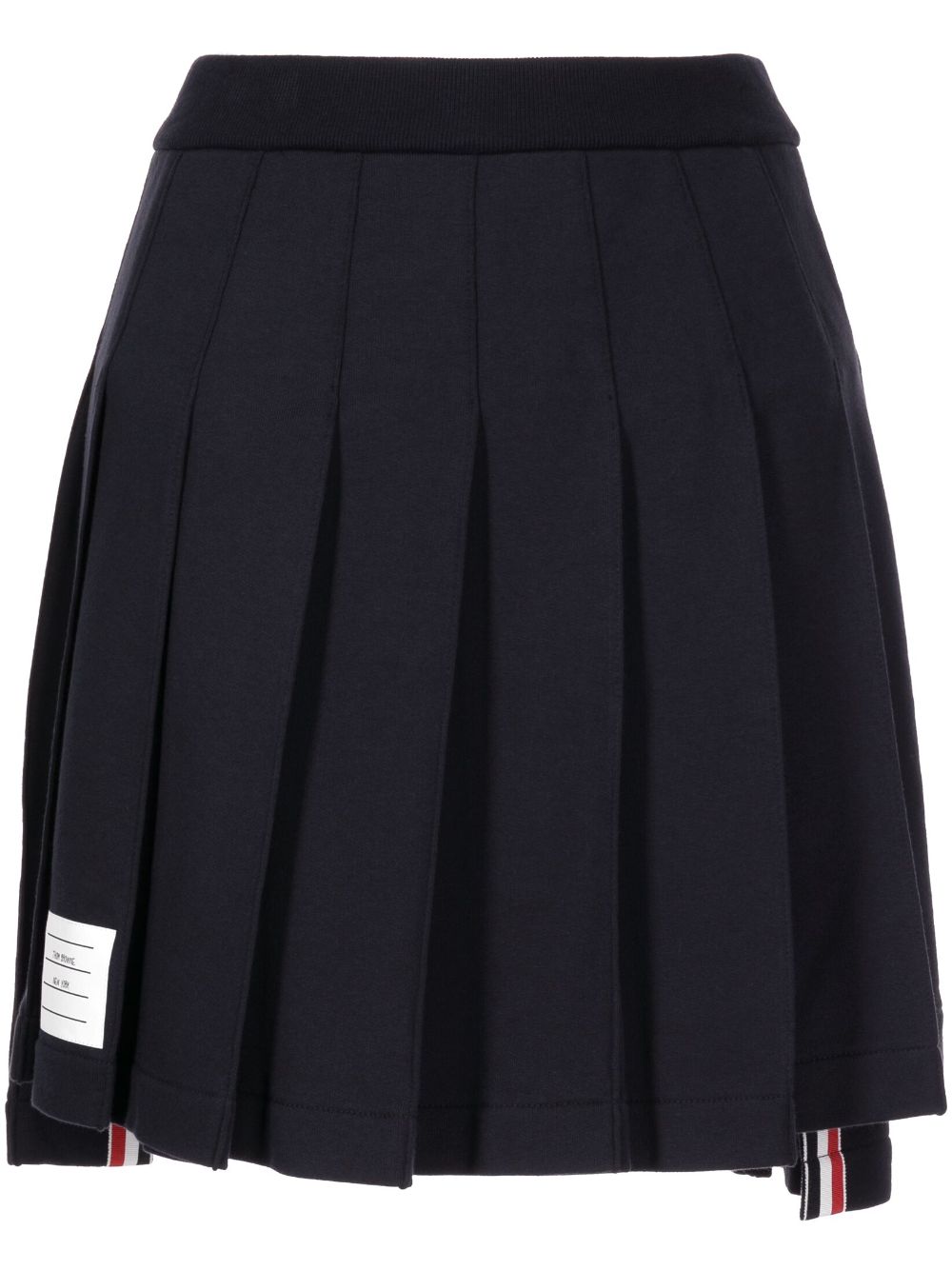 Thom Browne THOM BROWNE- Pleated Cotton Mini Skirt