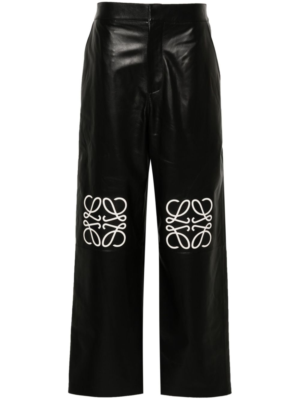 Loewe LOEWE- Anagram Baggy Leather Trousers