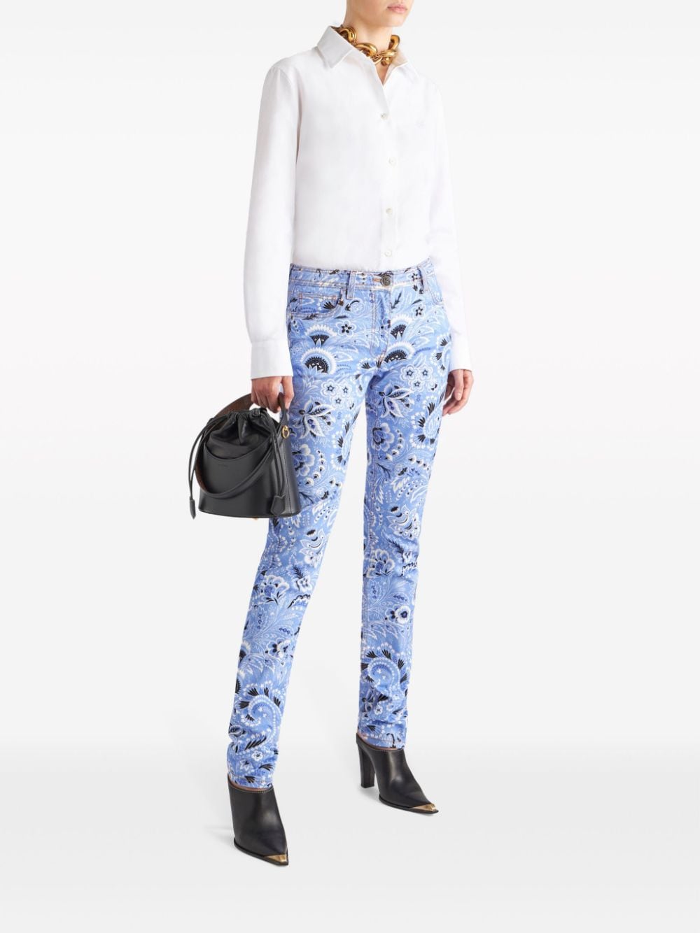 Etro ETRO- Printed Denim Jeans