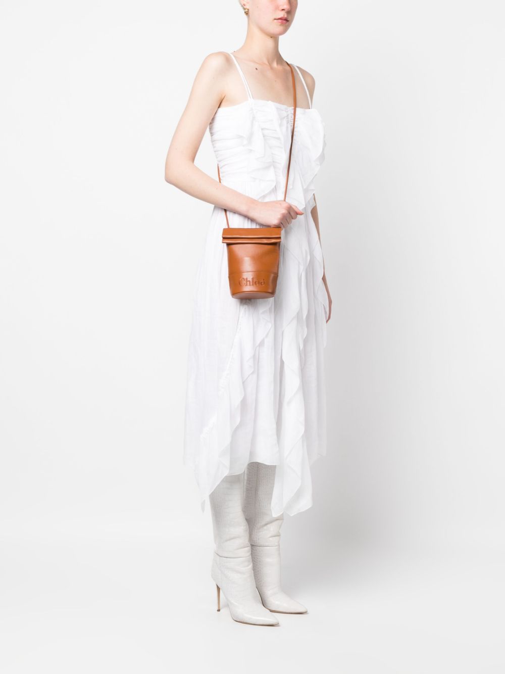 Chloé CHLOÉ- Chloé Sense Leather Bucket Bag