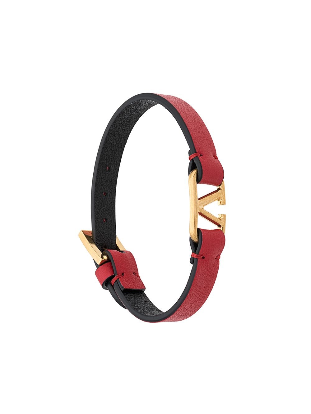 VALENTINO GARAVANI VALENTINO GARAVANI- Vlogo Signature Leather Bracelet