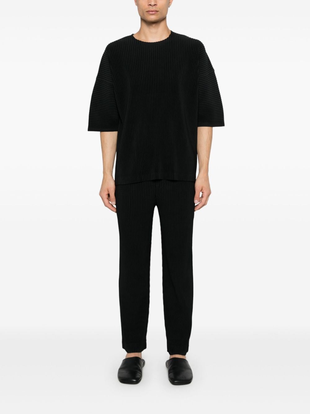  HOMME PLISSE' ISSEY MIYAKE- Pleated Trousers