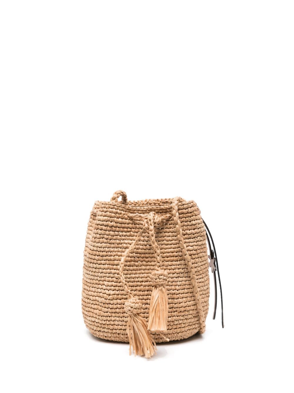 Manebi MANEBI- Beach Mini Raffia Bucket Bag