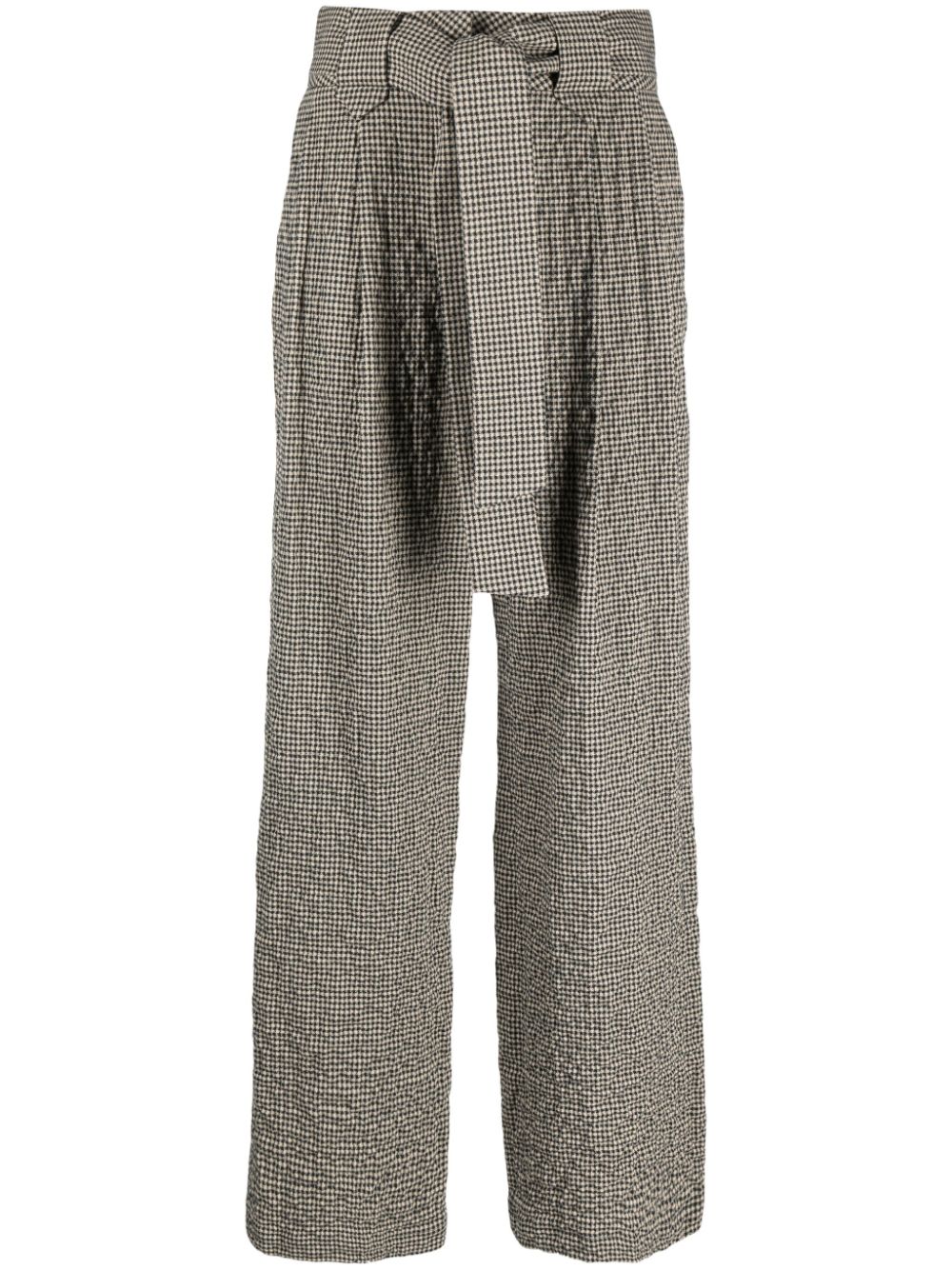 Alysi ALYSI- Pied-de-poule Cotton Trousers