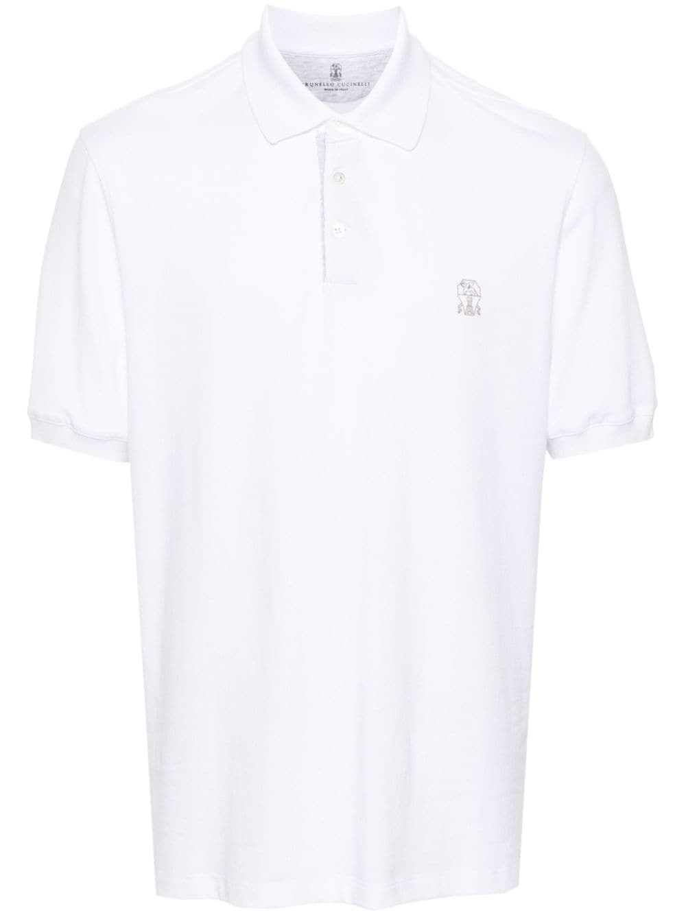 Brunello Cucinelli BRUNELLO CUCINELLI- Logo Cotton Polo Shirt