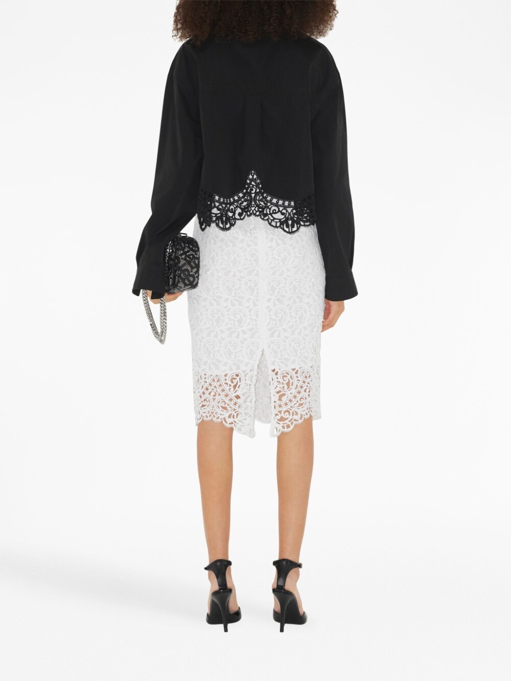 Burberry BURBERRY- Lace Midi Skirt