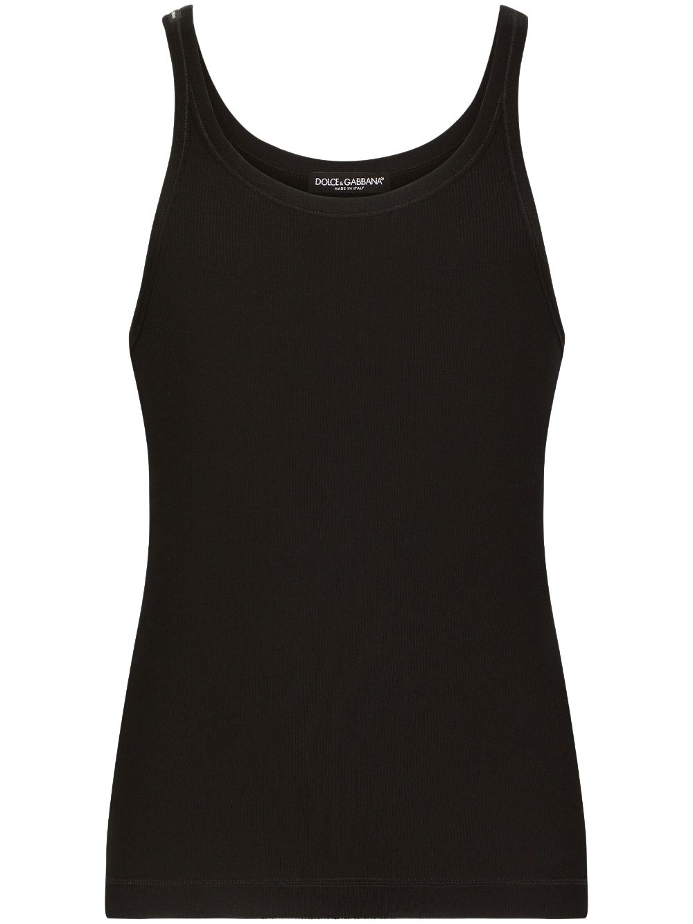 Dolce & Gabbana DOLCE & GABBANA- Ribbed Cotton Tank Top