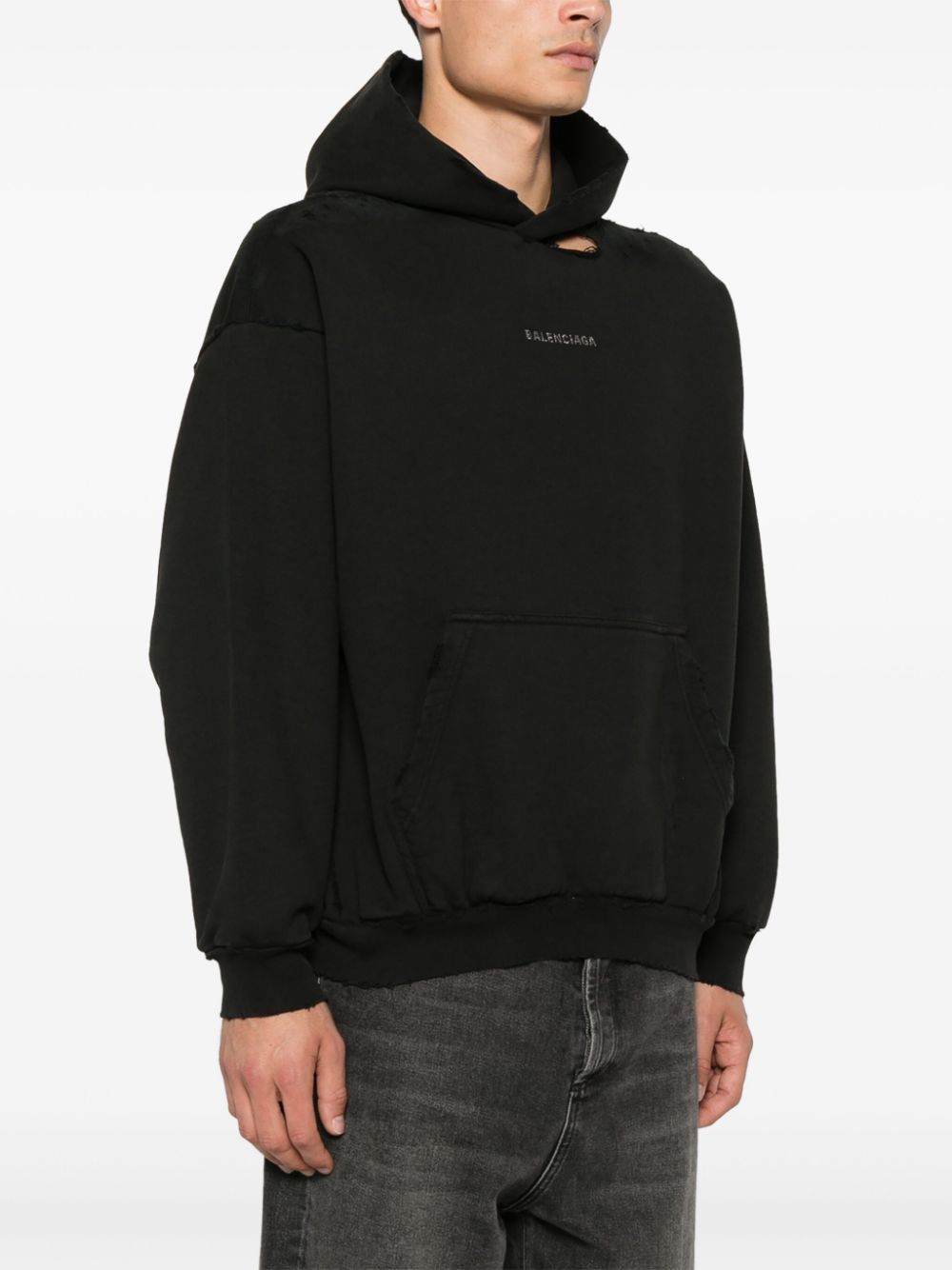 Balenciaga BALENCIAGA- Logo Cotton Hoodie