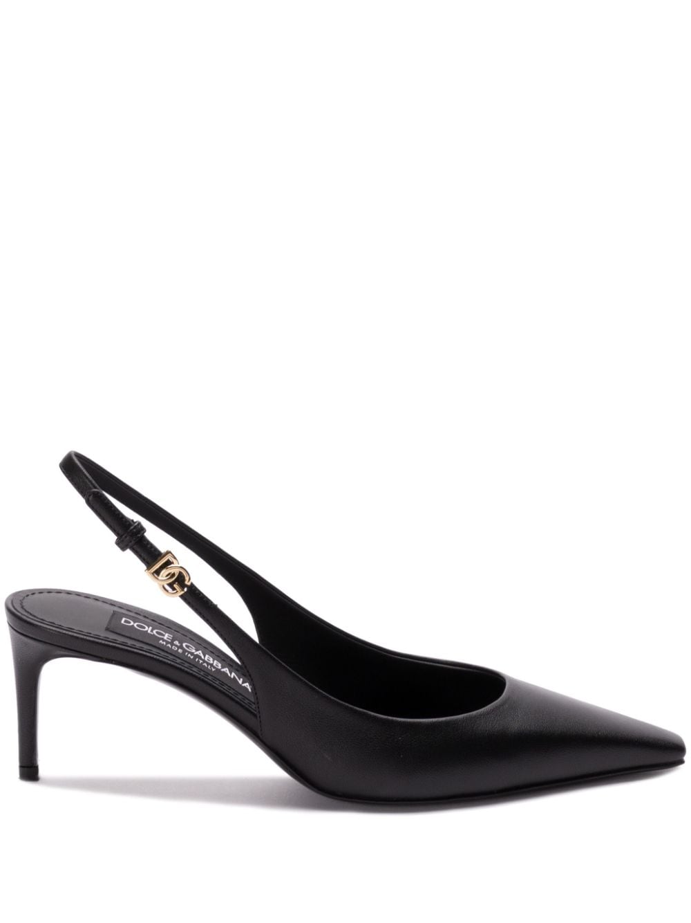 Dolce & Gabbana DOLCE & GABBANA- Leather Slingback Pumps