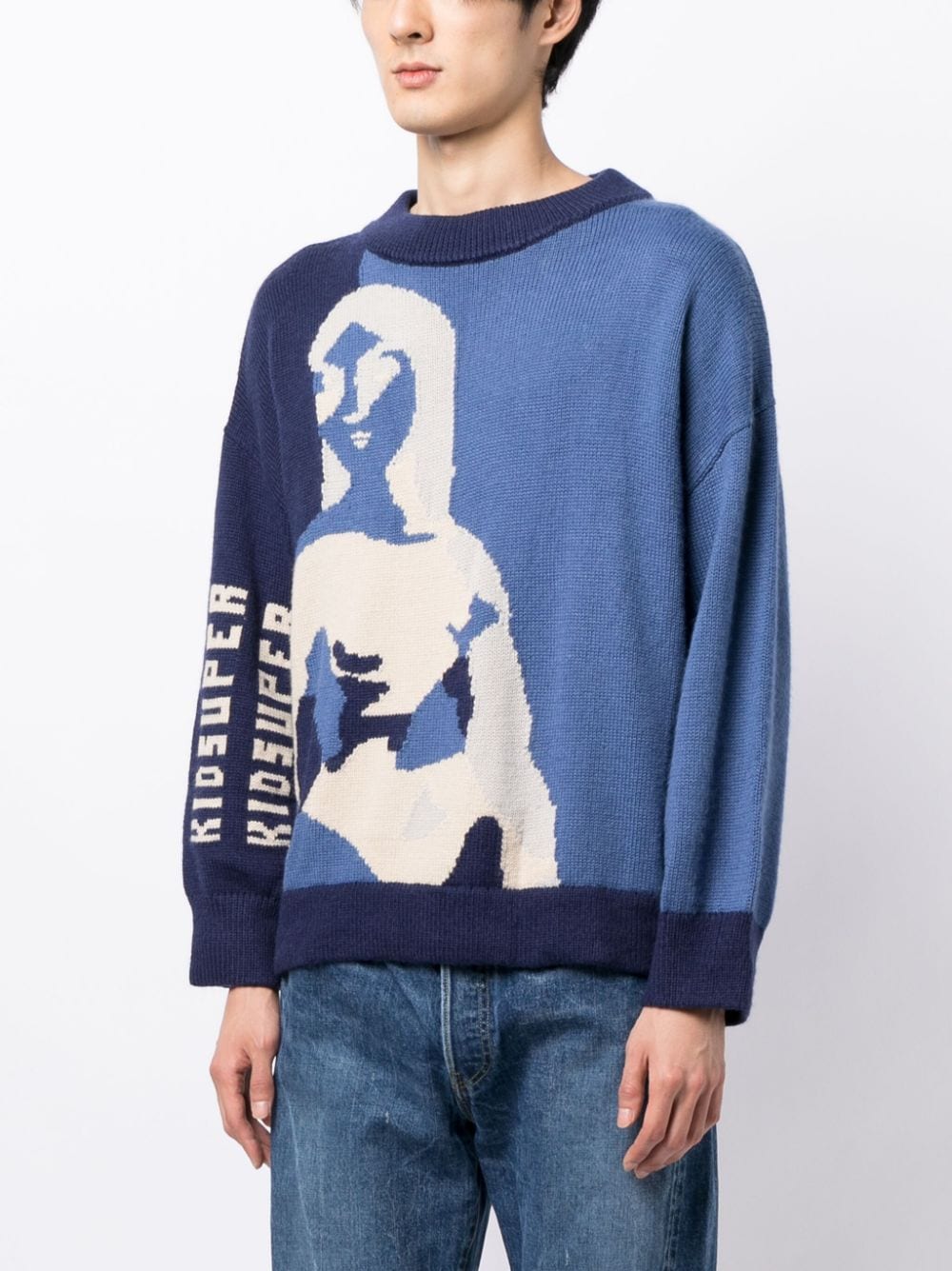 KIDSUPER KIDSUPER- Embroidered Wool Sweater