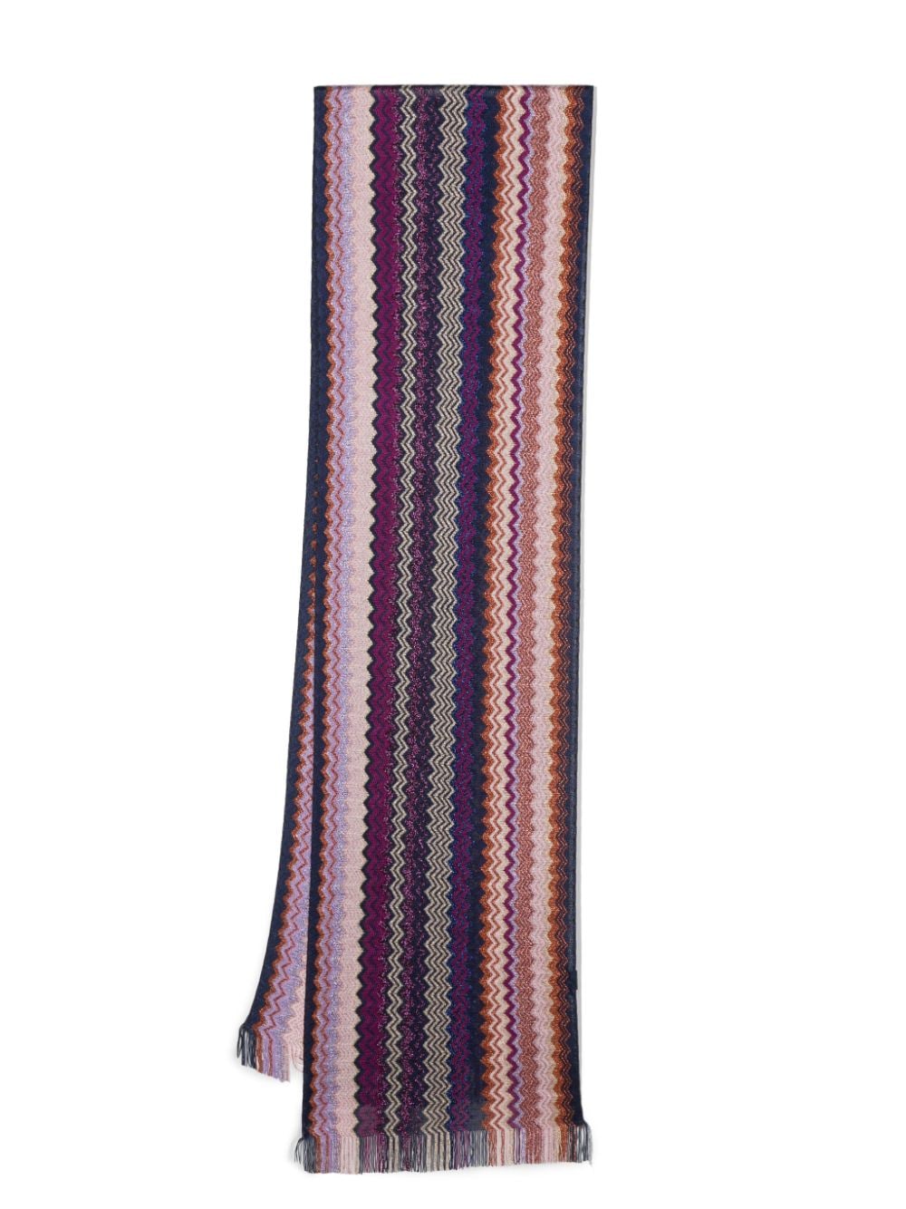 Missoni MISSONI- Chevron Pattern Fringed Scarf