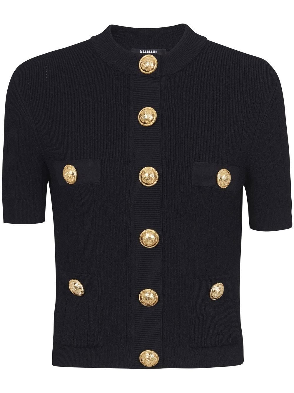 Balmain BALMAIN- Buttoned Cropped Cardigan