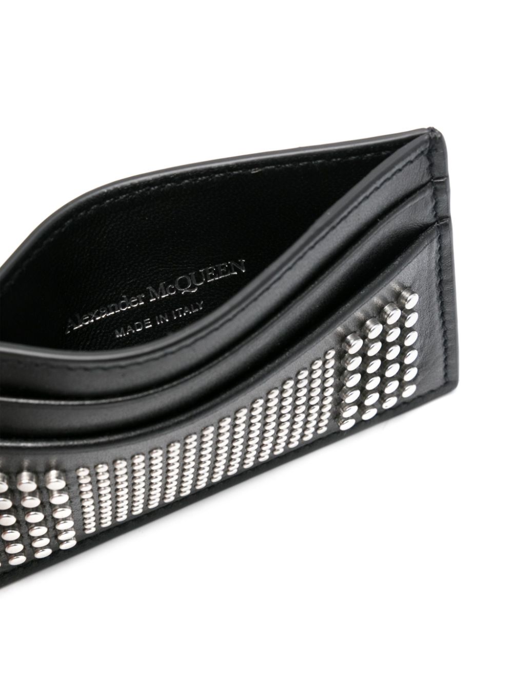 Alexander McQueen ALEXANDER MCQUEEN- Studded Leather Card Case