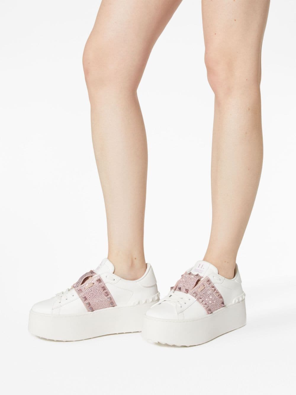 VALENTINO GARAVANI VALENTINO GARAVANI- Rockstud Untitled Leather Sneakers