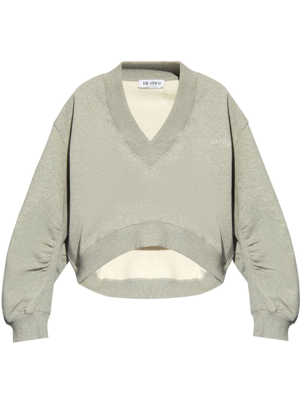 The Attico THE ATTICO- V-necked Cotton Sweatshirt