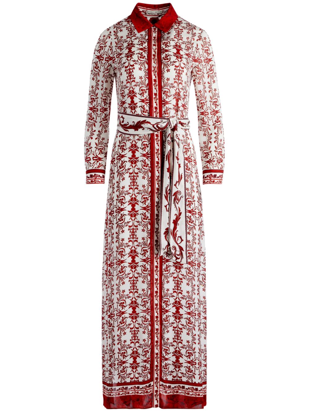  ALICE+OLIVIA- Printed Maxi Dress