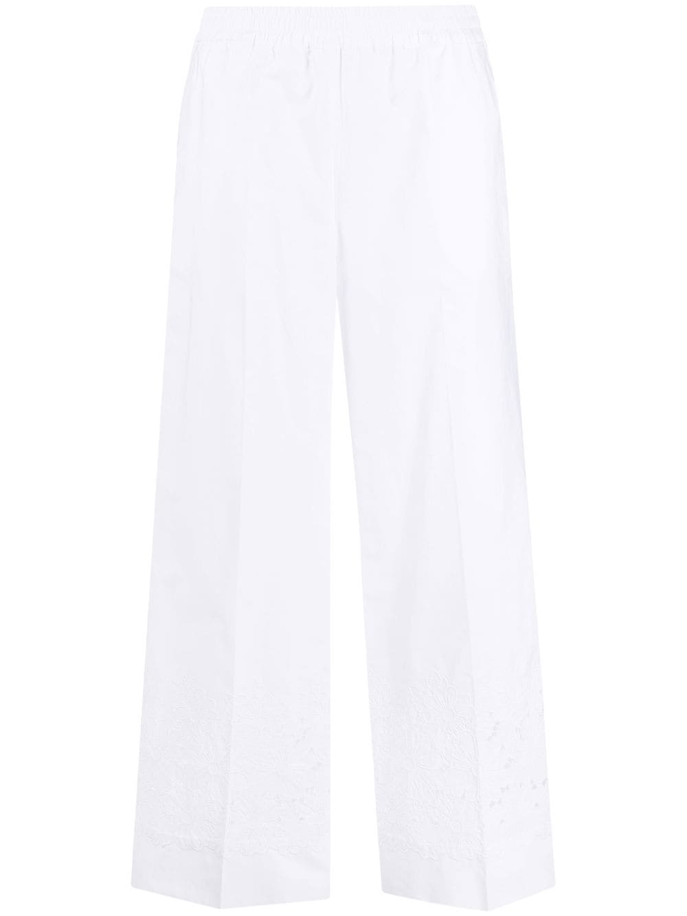 Parosh PAROSH- Cotton Trousers With Embroidery