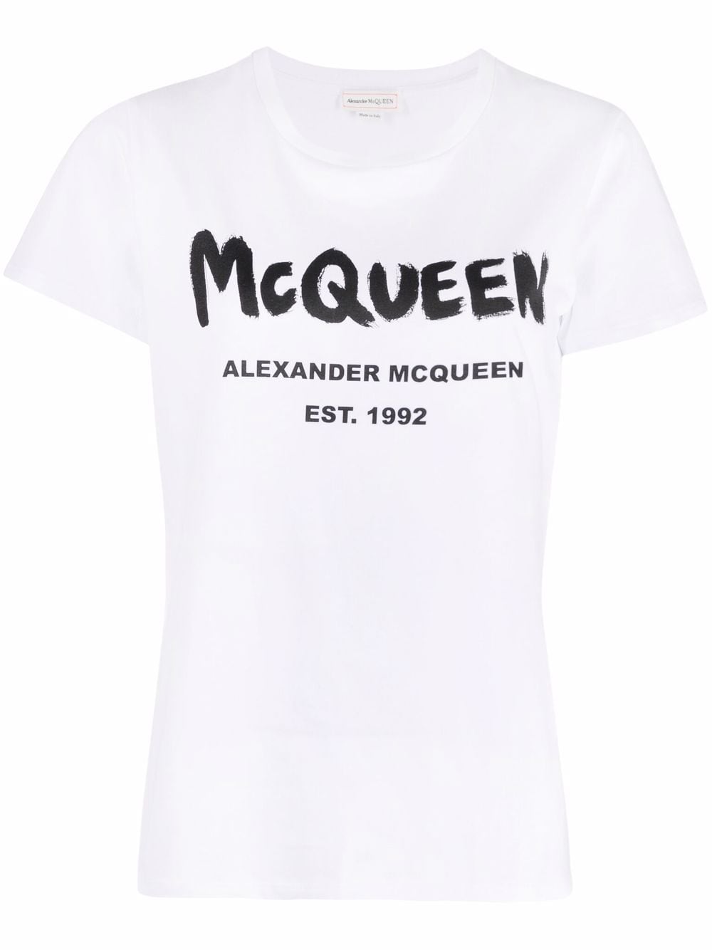 Alexander McQueen ALEXANDER MCQUEEN- Graffiti Cotton T-shirt