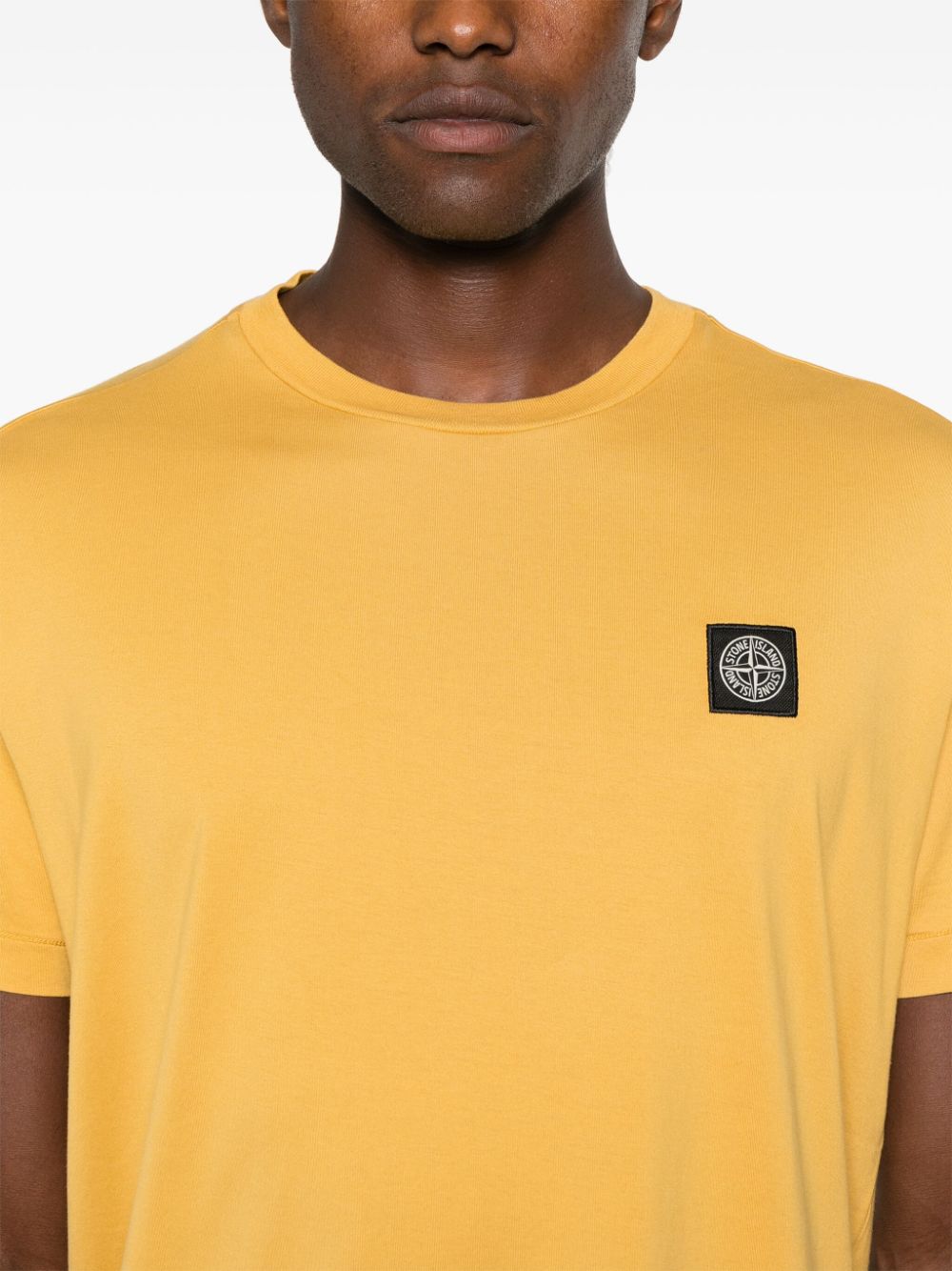 Stone Island STONE ISLAND- Cotton T-shirt With Logo