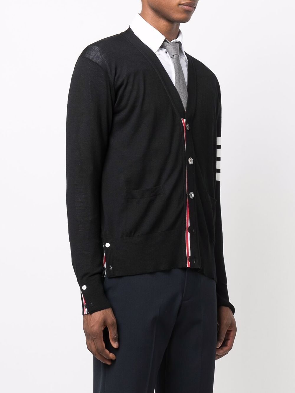 Thom Browne THOM BROWNE- 4bar Wool Cardigan