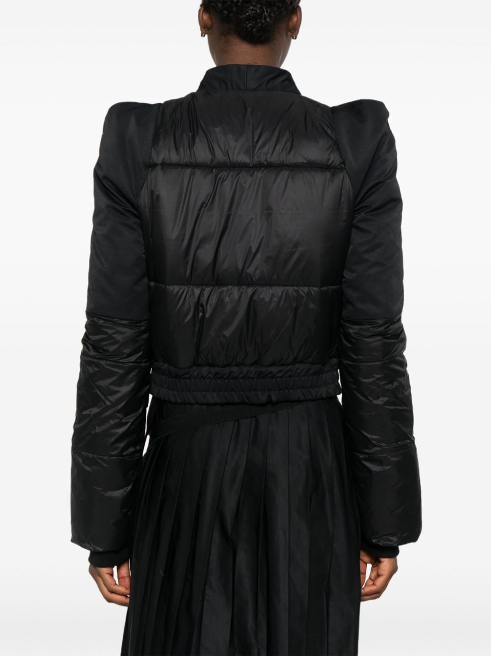 Rick Owens Drkshdw RICK OWENS DRKSHDW- Zipped Nylon Bomber Jacket