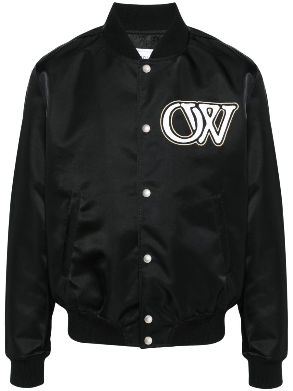 OFF-WHITE OFF-WHITE- Nylon Varsity Bomber Jacket