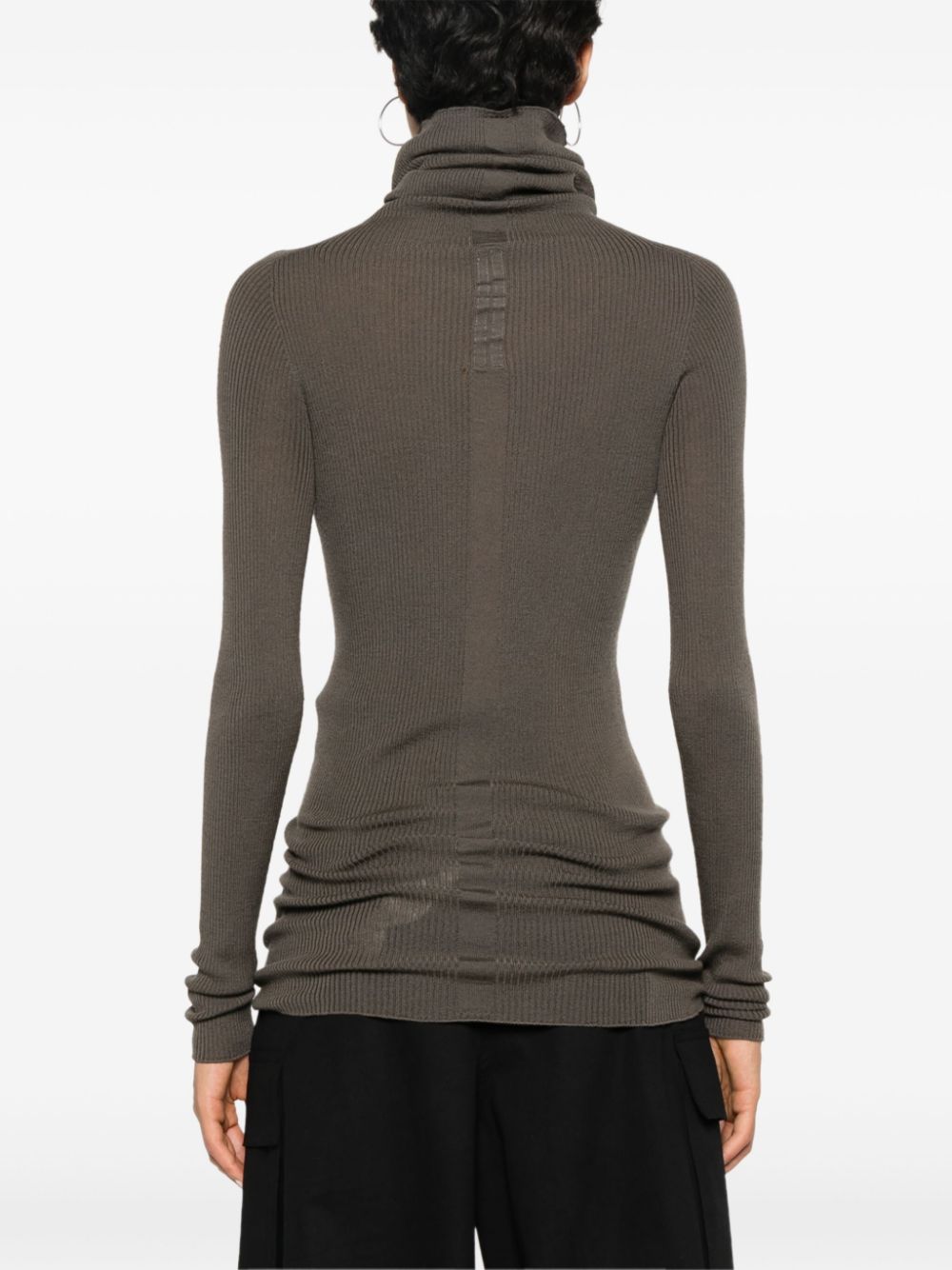 Rick Owens RICK OWENS- Roll-neck Virgin Wool Jumper