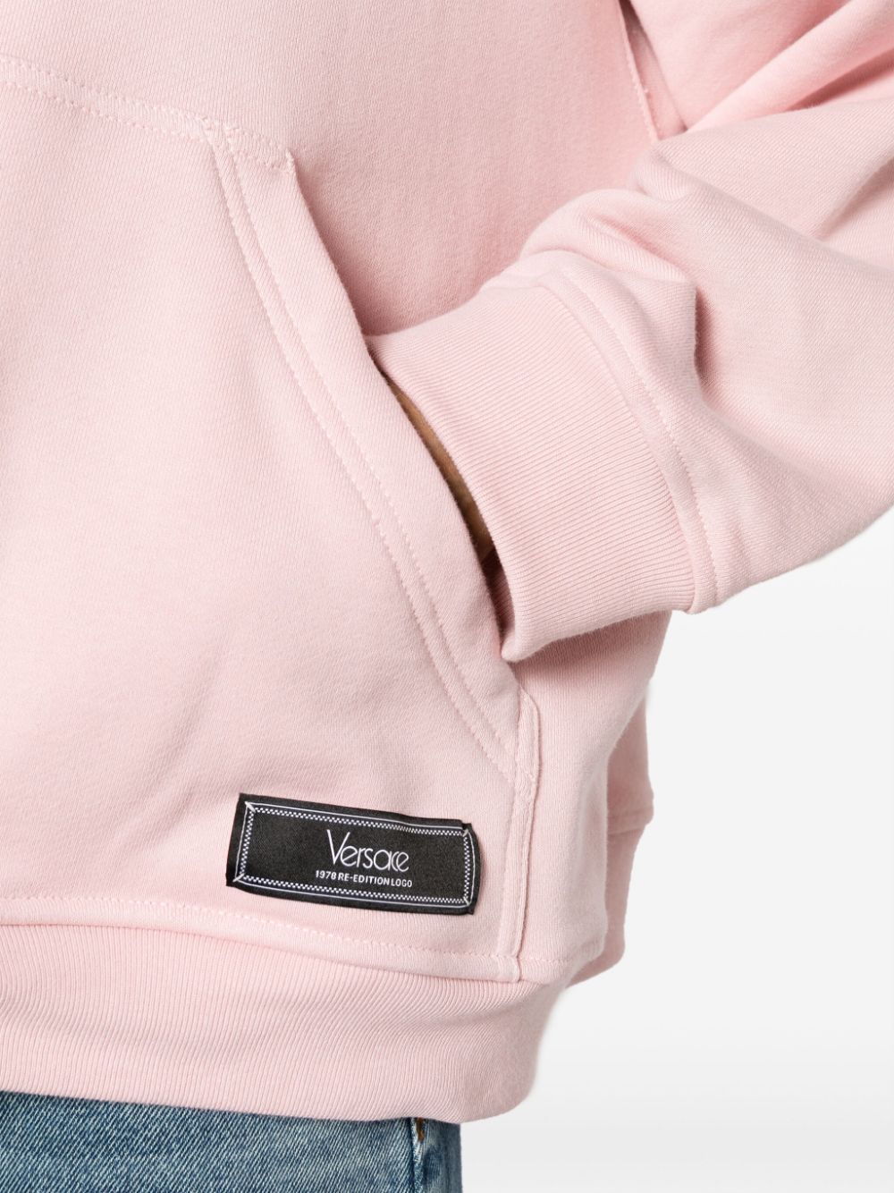 Versace VERSACE- Logo Organic Cotton Hoodie