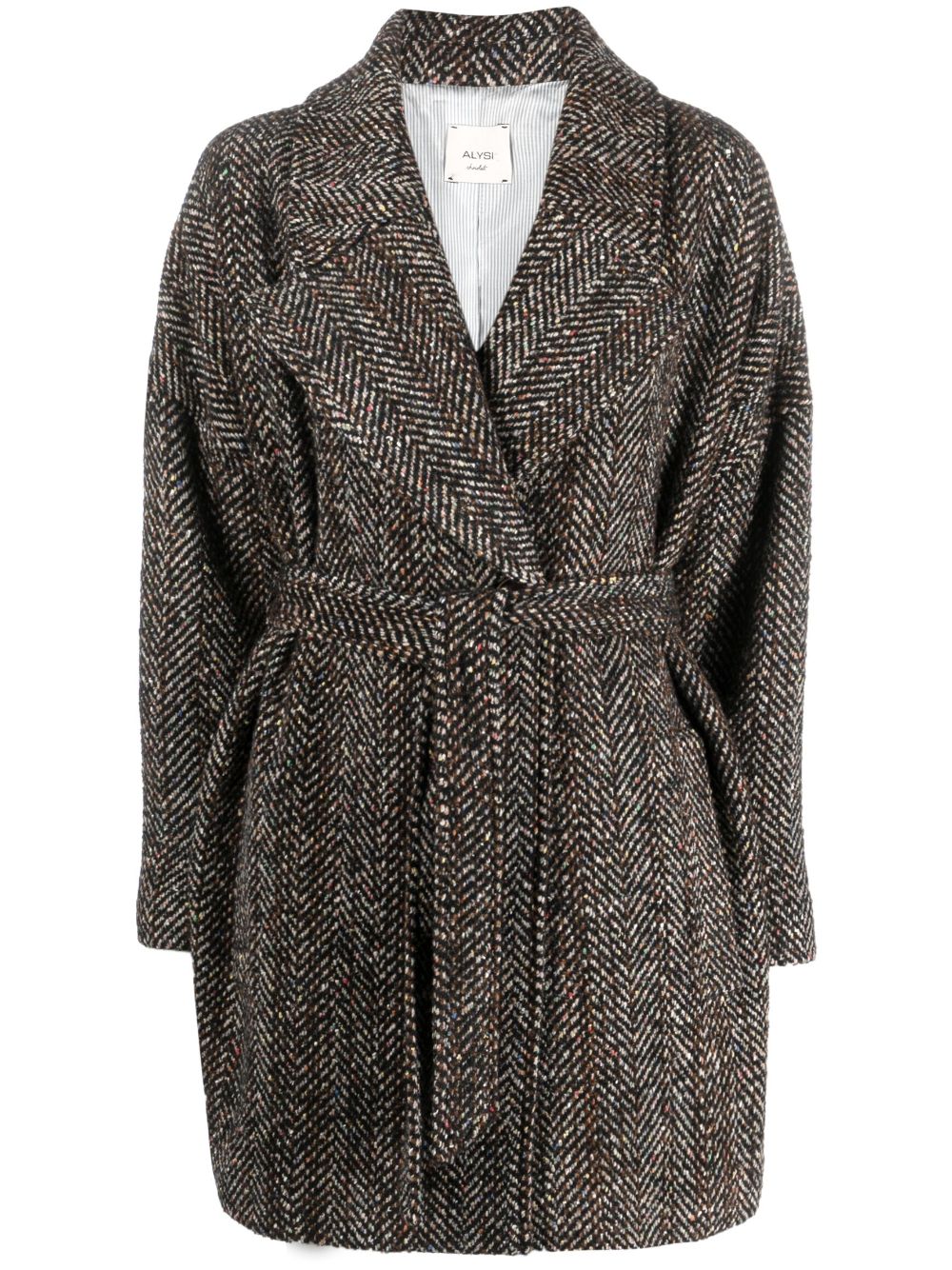 Alysi ALYSI- Wool Blend Belted Coat