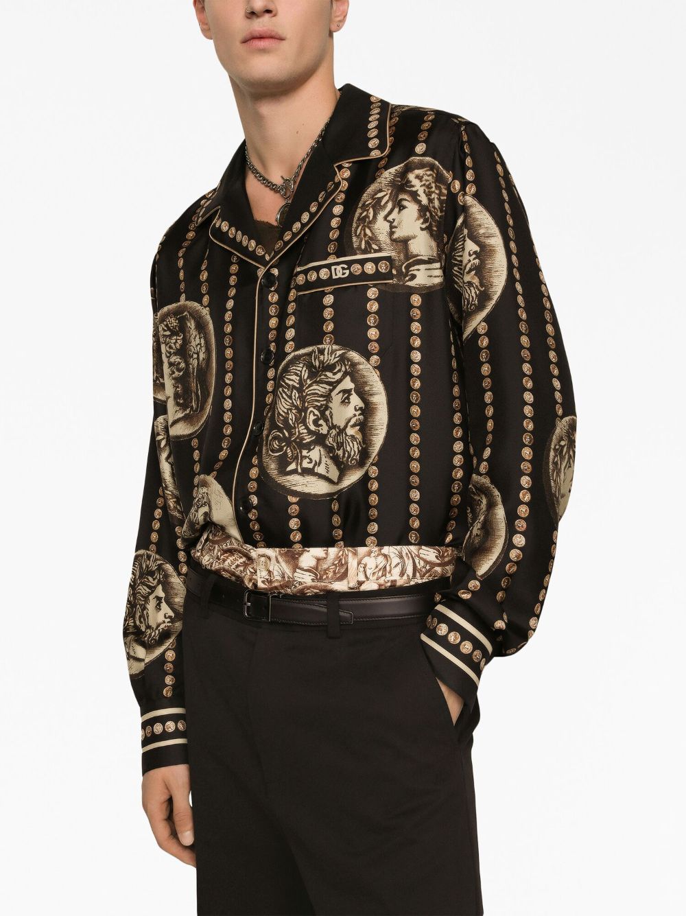 Dolce & Gabbana DOLCE & GABBANA- Silk Printed Shirt